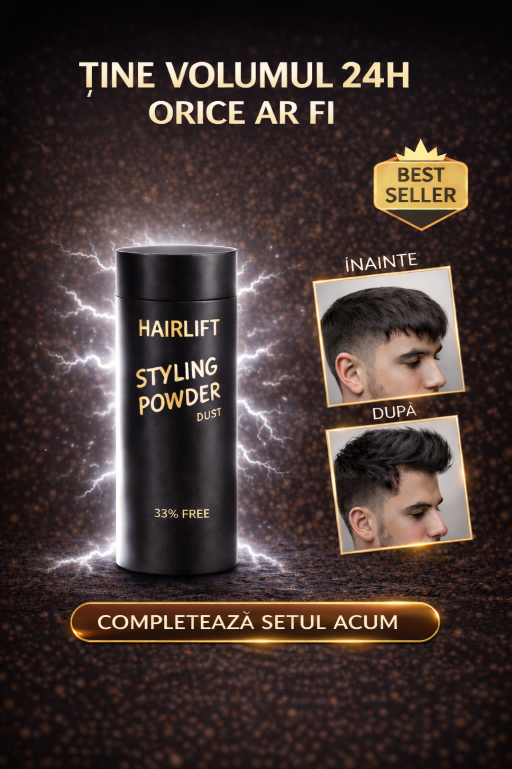 HairLift™ – Pudră de Volum 24h