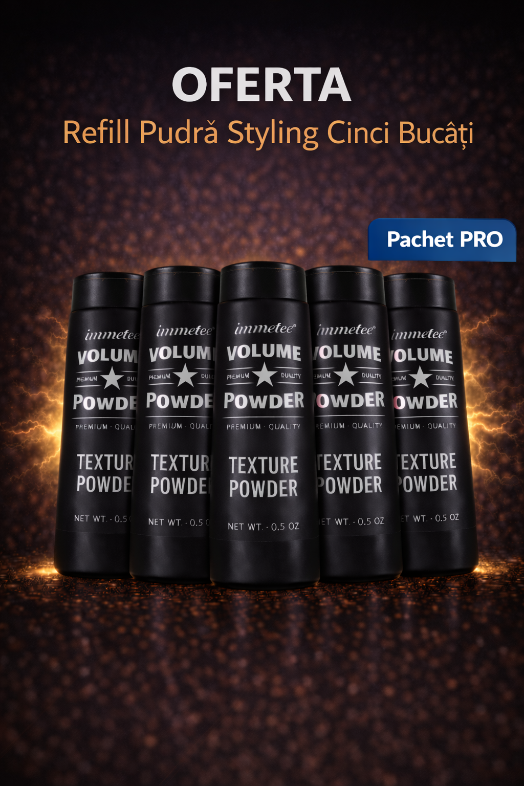 HairLift™ – Pachet Pudră Styling · 5 bucăți